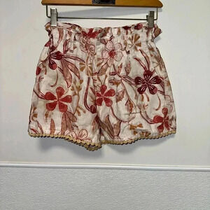 Women's Sam Edelman Shorts, Size 24, Red Floral
